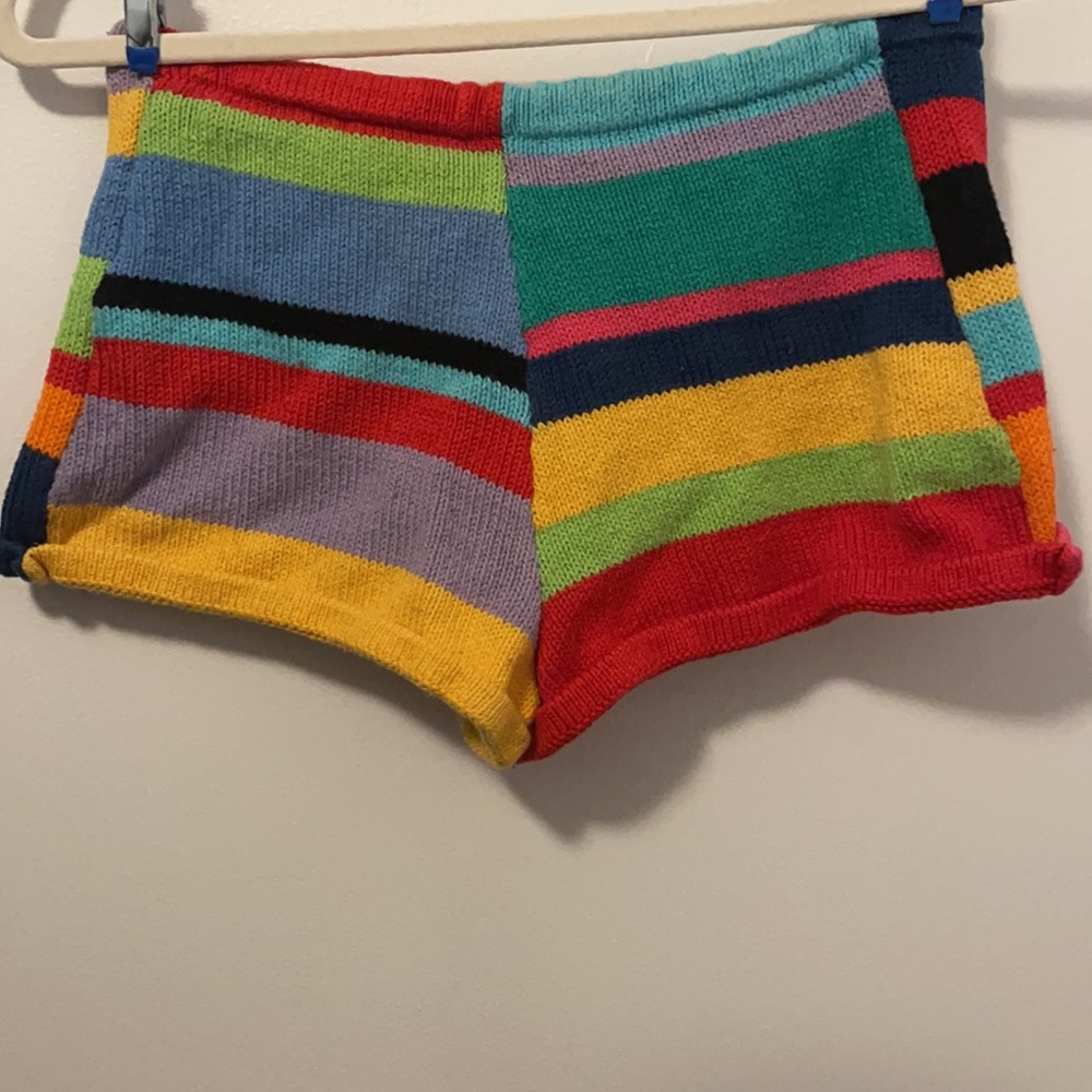 1970s Striped Booty Shorts